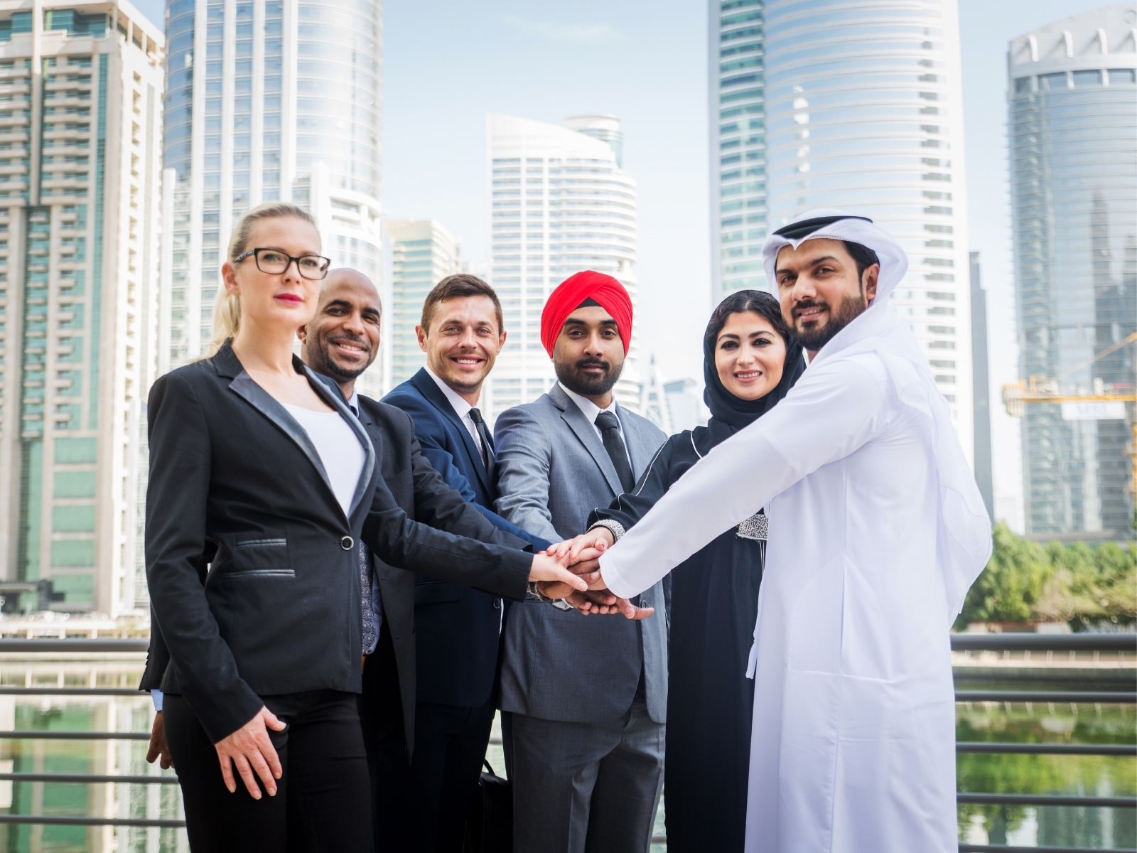 Diverse UAE business consulting team